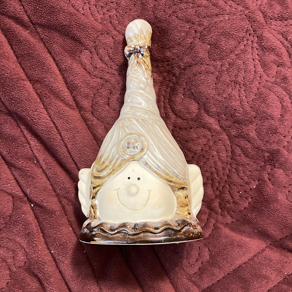 Vintage Designspirations Ceramic Angel Bell Figurine Holiday‎ Christmas Decor